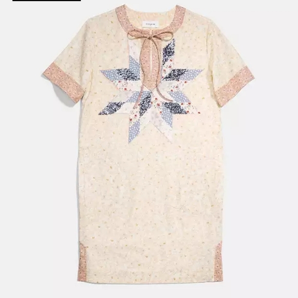 Coach Keith Haring cottagecore Patchwork Quilt Dress - Picture 2 of 16